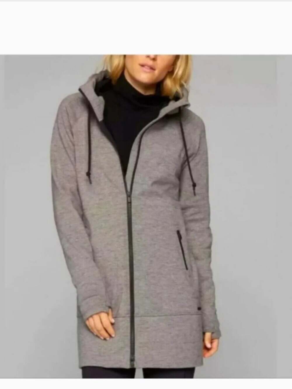 Athleta Stronger Longer Hoodie Jacket Size M 158356